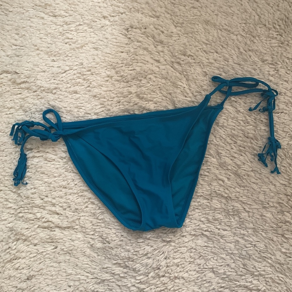 Turquoise Blue String Bikini Bottom